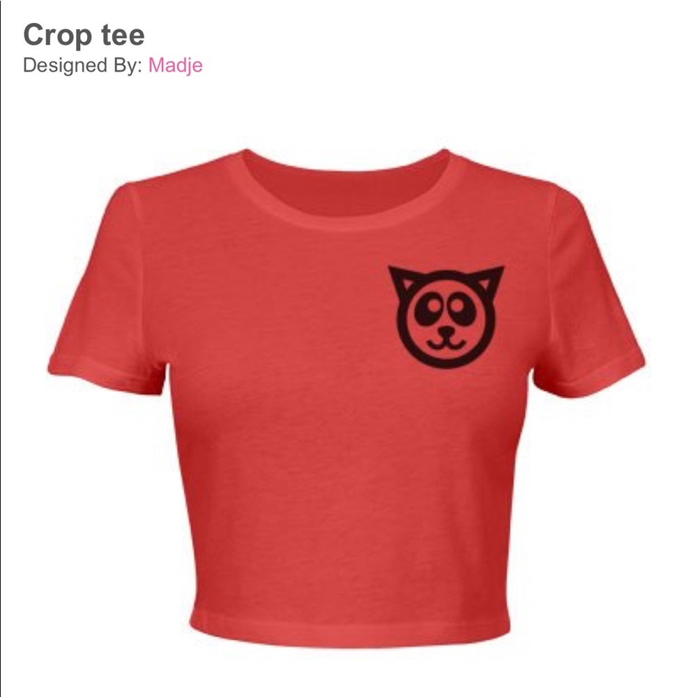 Crop lit tee by madje