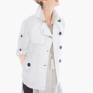 Chico’s Cropped Trench Coat