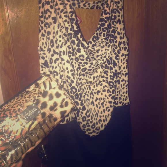 KENNETH COLE CLUTCH/WALLET AND CHEETAH DRESS!😍❗️ - Picture 1 of 5