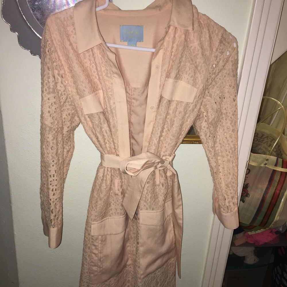 cute peach vintage dress