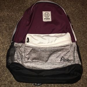 PINK VICTORIA SECRET MARRON BOOKBAG