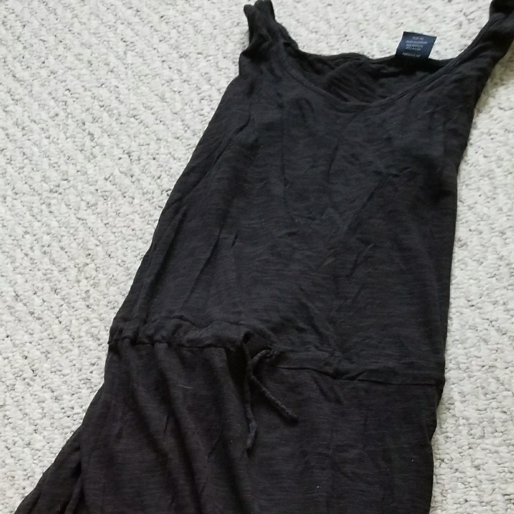 Floor length black maxi dress