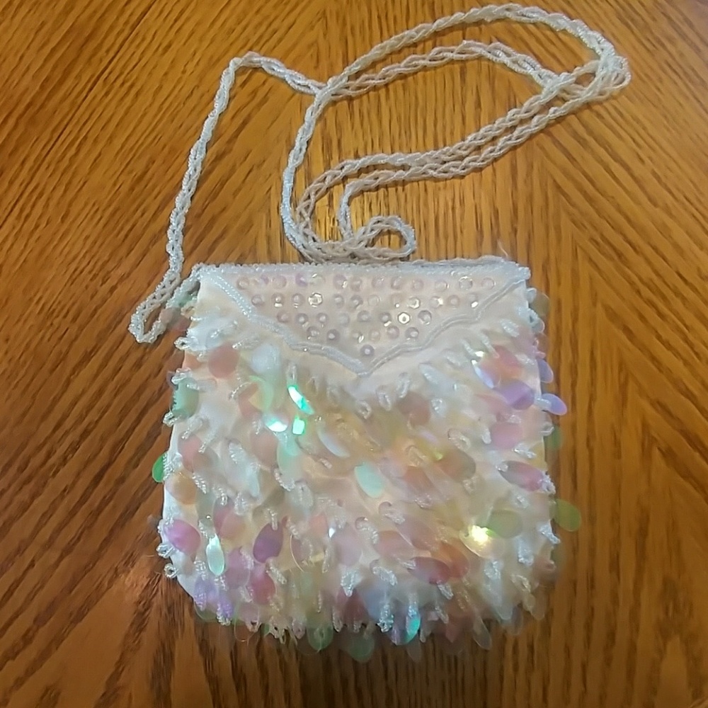Beaded crossbody bag
