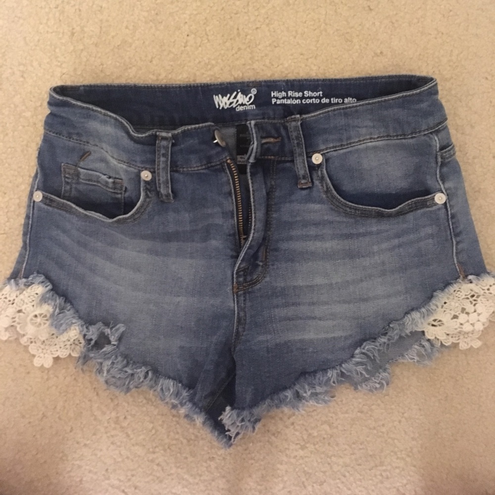 Denim shorts
