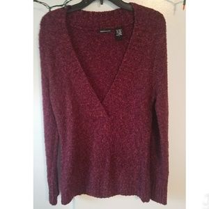 Beautiful, soft, deeper burgundy V-neck Sweater!!!