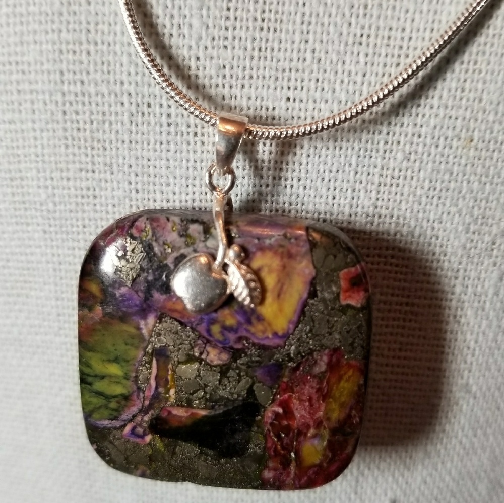 Copper Turquoise Multicolored Gemstone Necklace