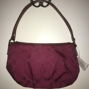 Red coach purse