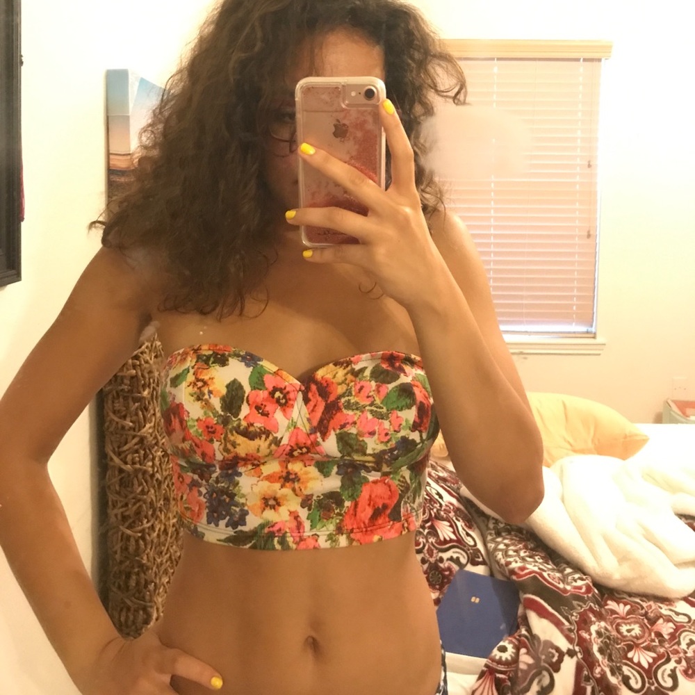 Floral crop top