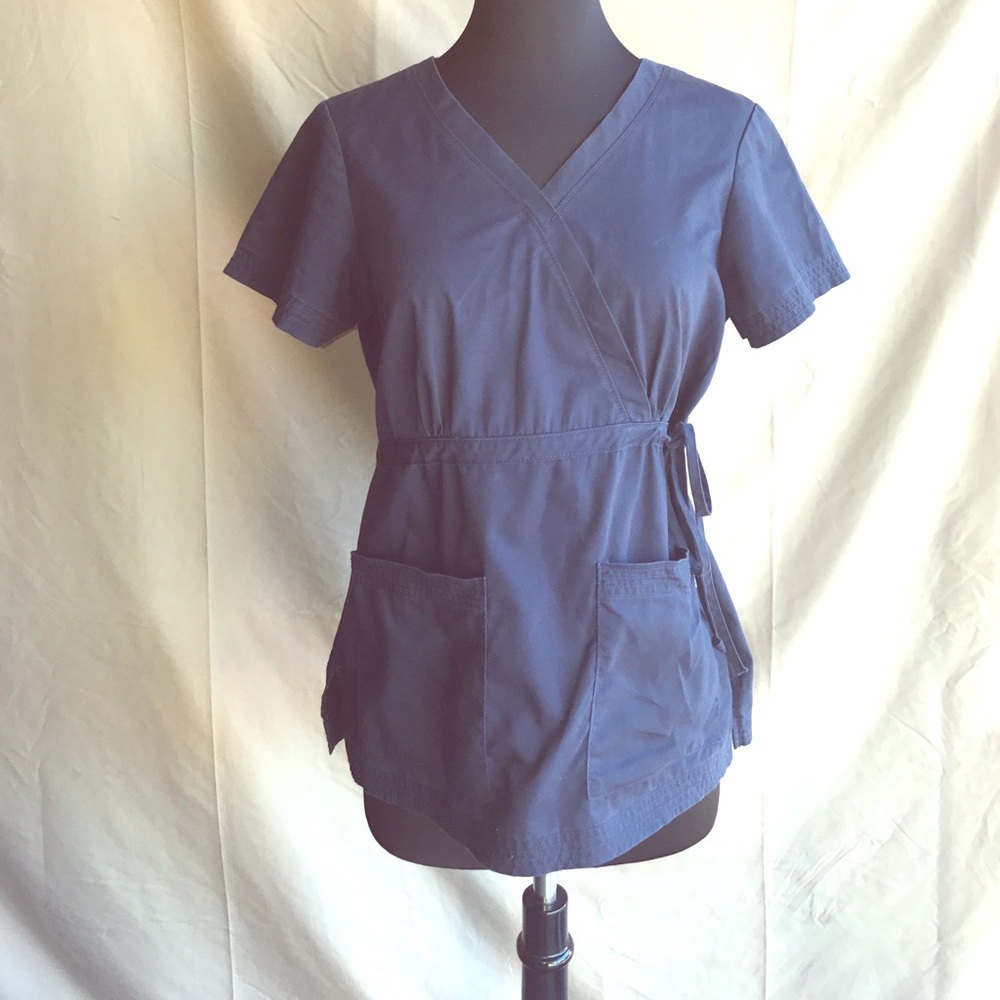 Koi navy blue scrub top (2) for IndiaHill