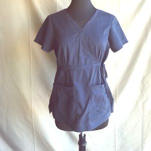 Koi navy blue scrub top (2) for IndiaHill