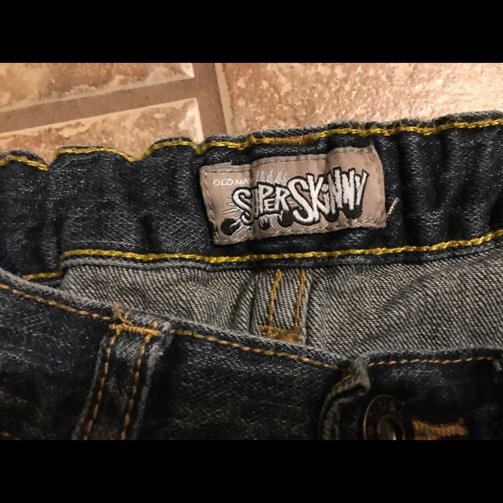 Unisex kids old navy super skinny jeans Sz 10