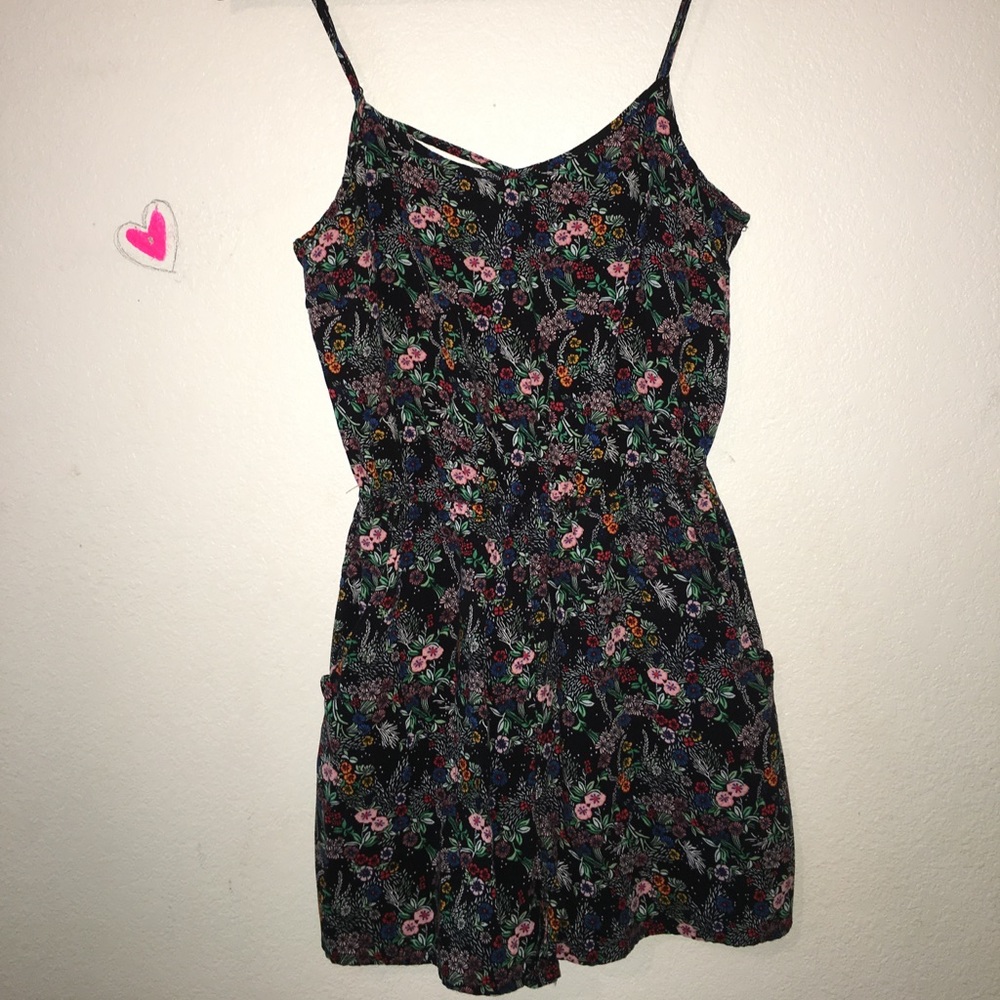 Floral print romper