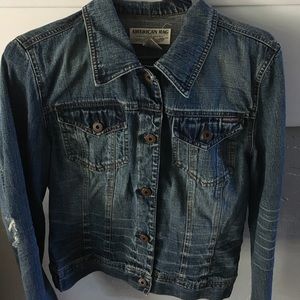 American Rag distressed denim jacket