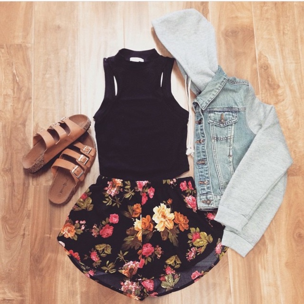 Floral Dolphin Cut Shorts *Shorts Only*