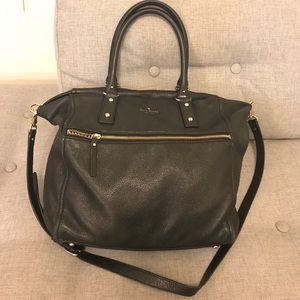 Kate spade leather tote with should strap