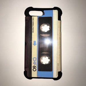 Blue Cassette Tape iPhone 7 plus phone case