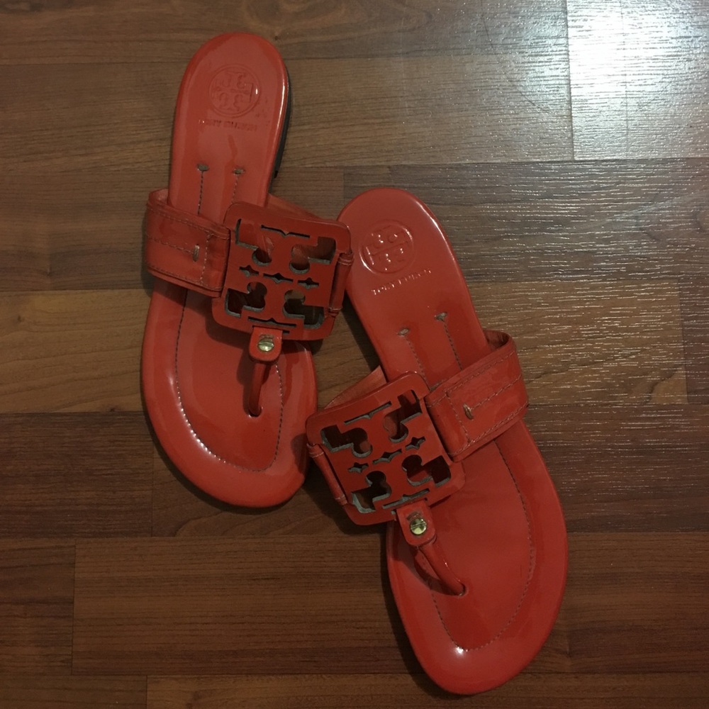 Orange Tory Burch Sandals