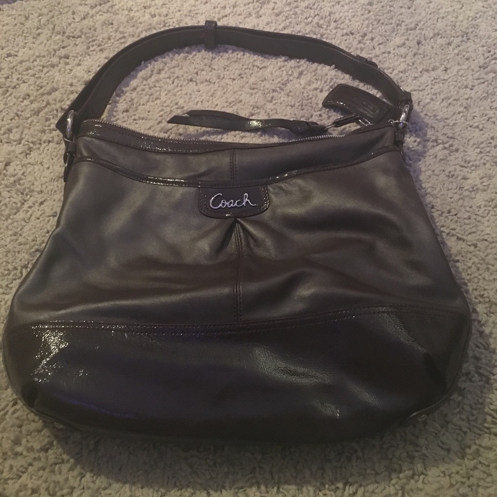 Coach brown medium size hobo shoulder bag