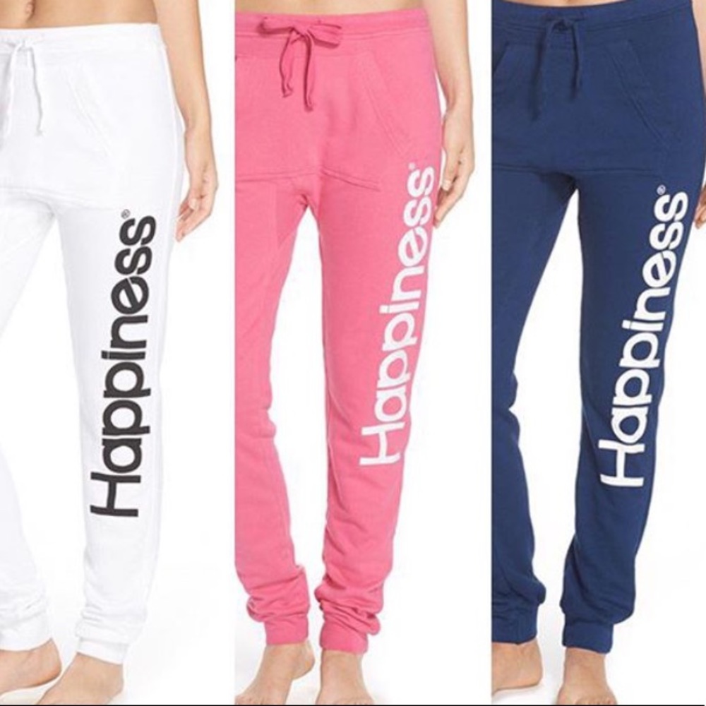 NWT Pink Happiness Sweatpants