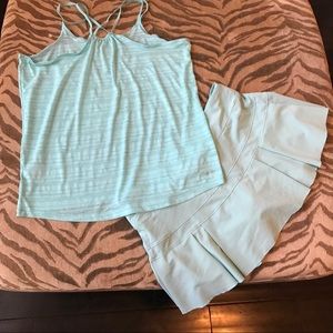 Women's Nike Dry fit tennis skort and matching top