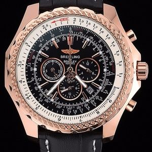 Speed Gold Case Black Dial Black Men's Watch