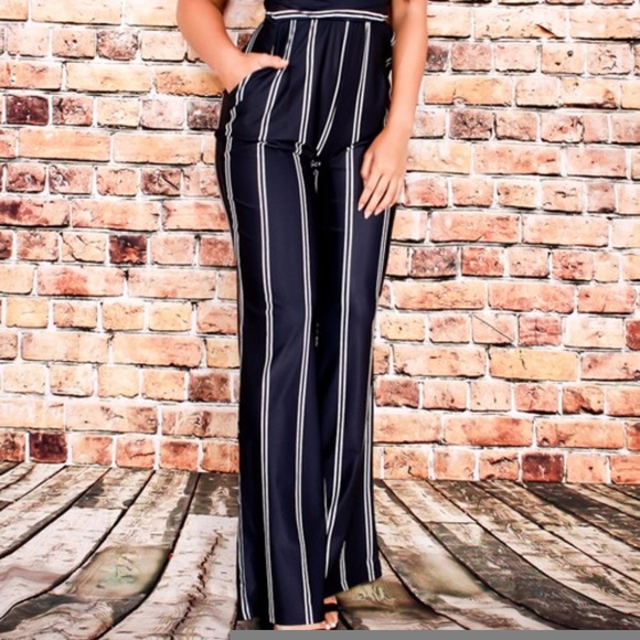 *Last 1* Strapless Striped Jumpsuit - Picture 5 of 6