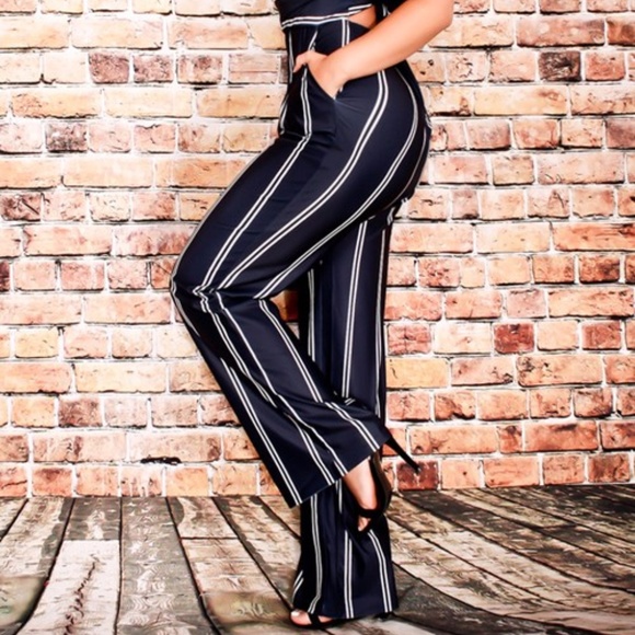 *Last 1* Strapless Striped Jumpsuit - Picture 6 of 6