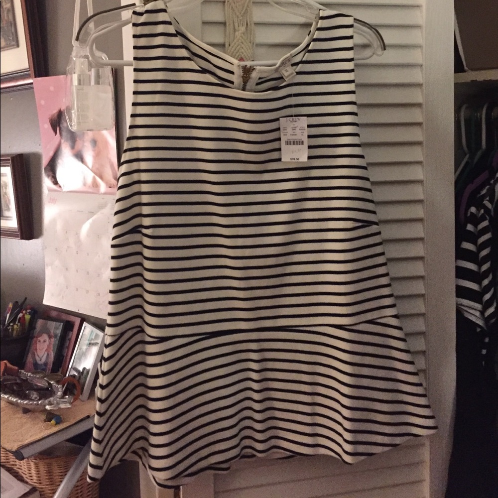 Women's JCrew peplum top
