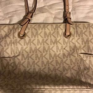 Tan/White Michael Kors Purse