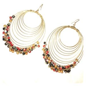 bebe Gold Hoop Earrings