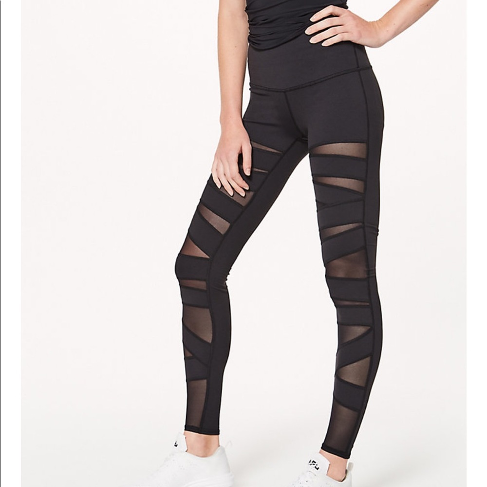 Lululemon wunder under high rise mesh