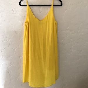 Yellow Topshop mini dress