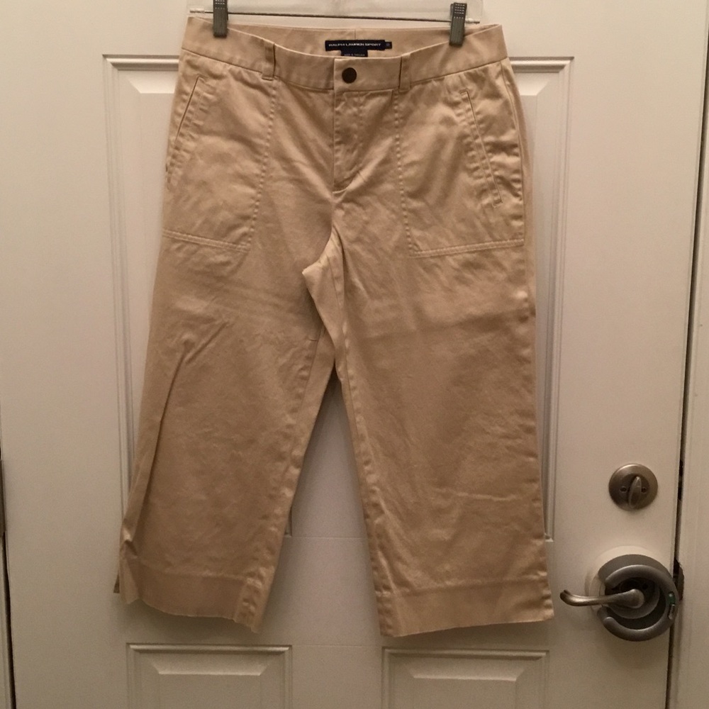 Ralph Lauren Sport khaki capris sz 10