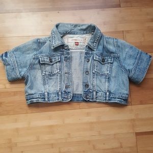 Denim half body jacket