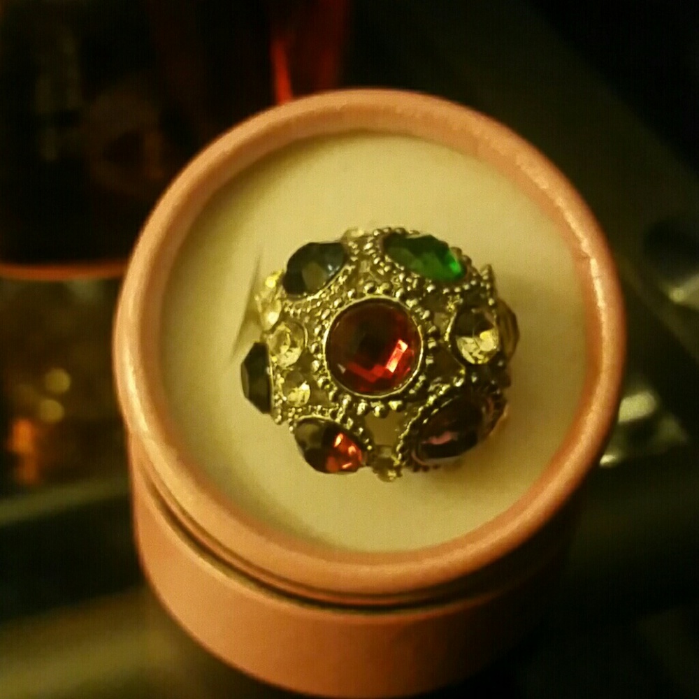 Multicolored, fashion ring