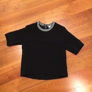 Black Sandro crew neck shirt size M