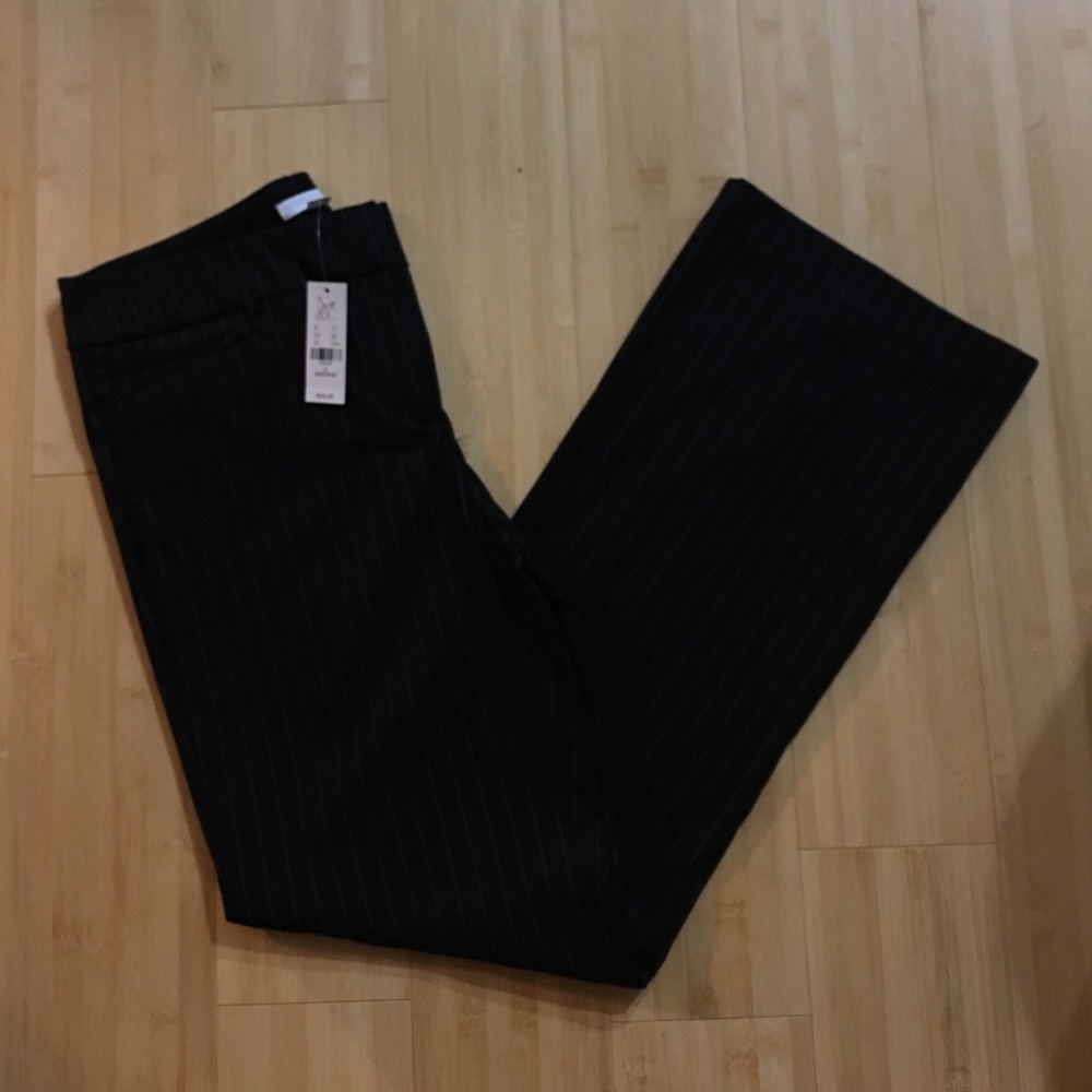 Pinstripe bootcut pants size 8