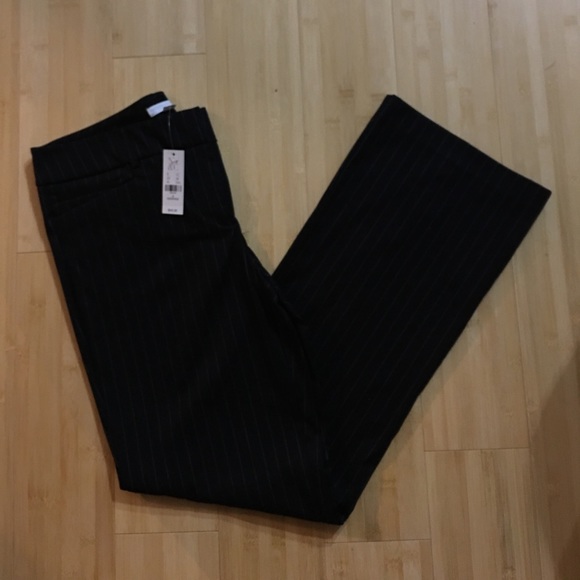 Pinstripe bootcut pants size 8 - Picture 1 of 4