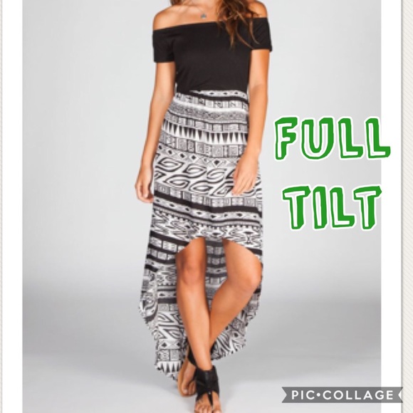 Full Tilt Dresses & Skirts - Full Tilt High Low Black And White Dress