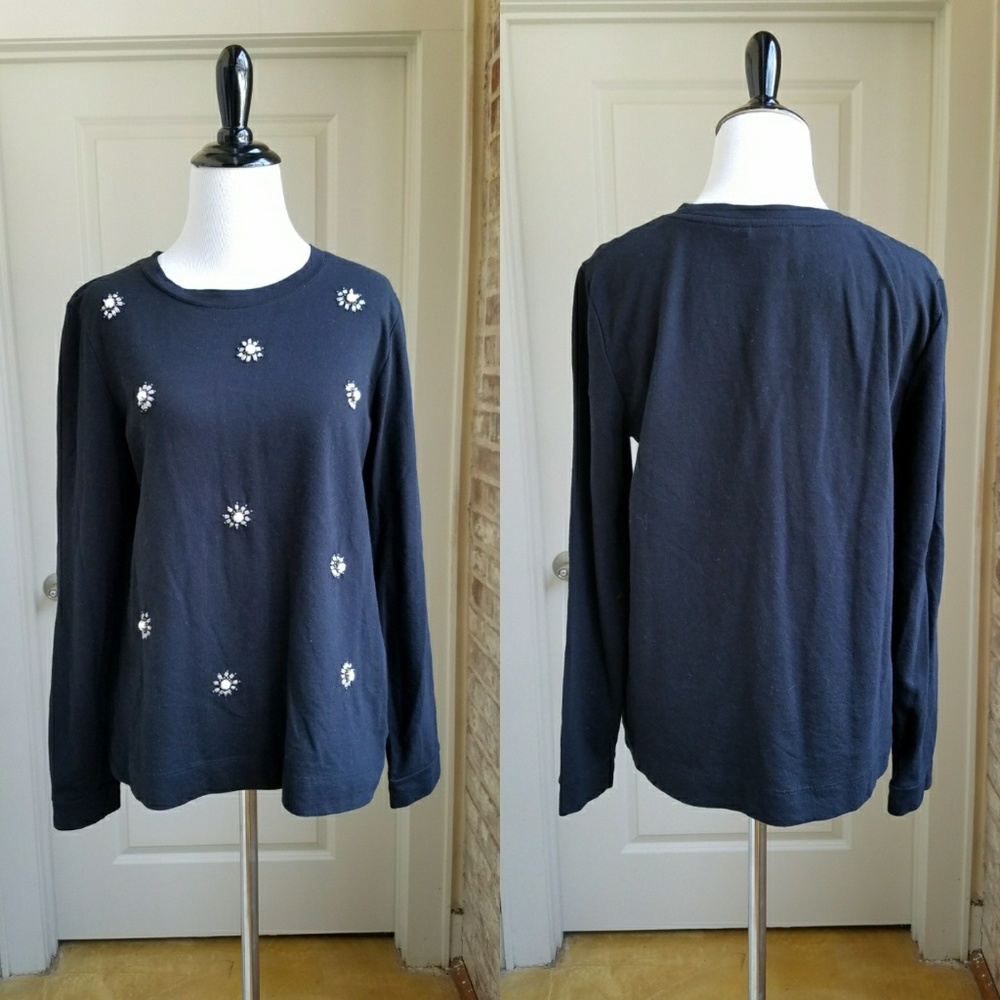 Embellished Front Banana Republic Sweatshirt Top