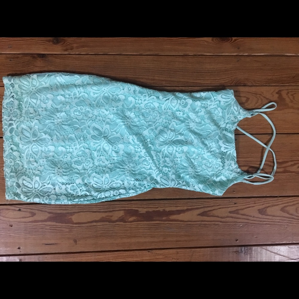 Mint Mini Fitted Dress