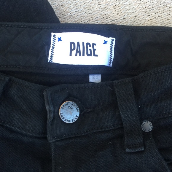 Paige Black Skyline Skinny Jean Sz 25 - Picture 3 of 7