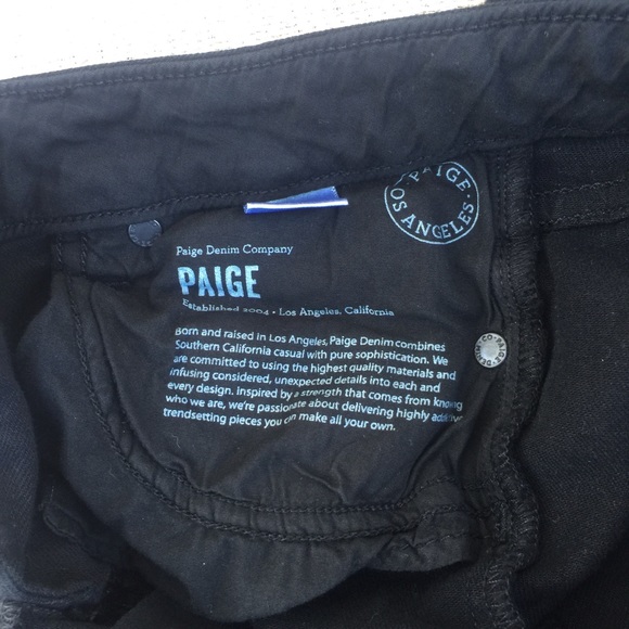 Paige Black Skyline Skinny Jean Sz 25 - Picture 5 of 7