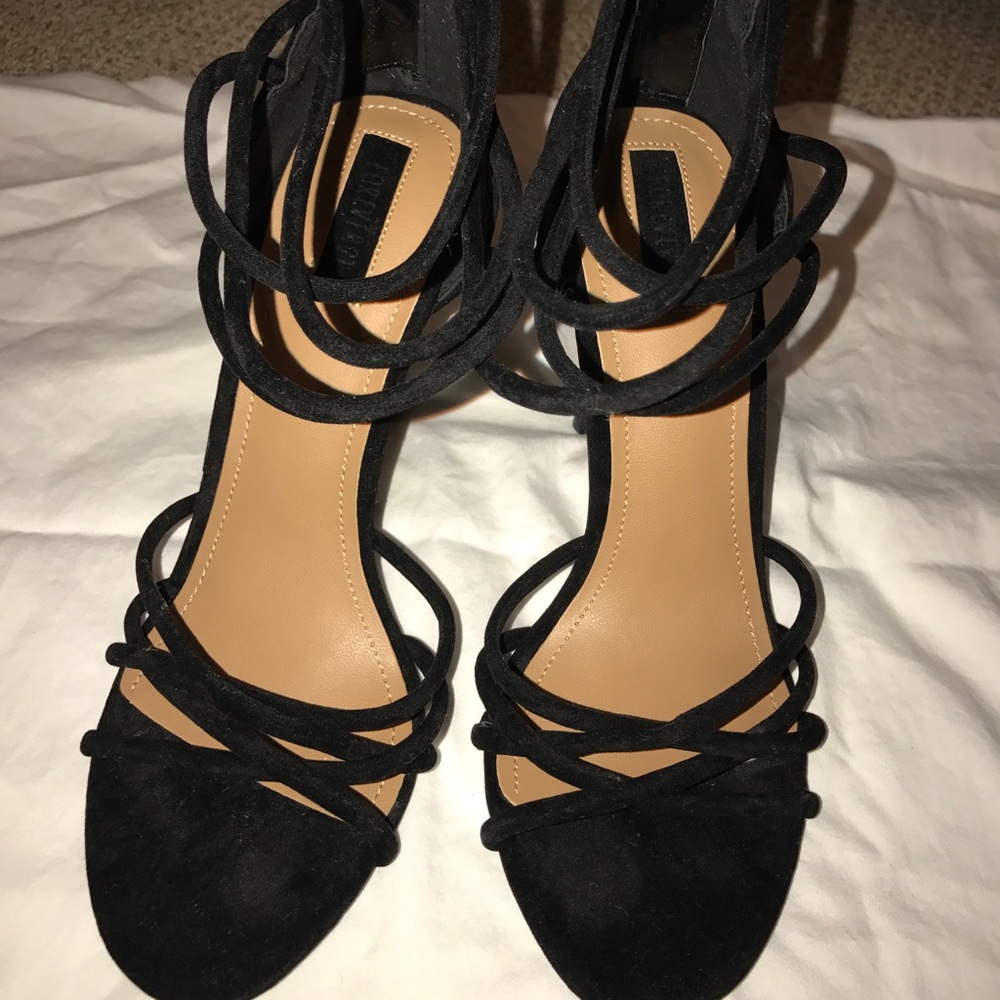 Black Strappy Heels