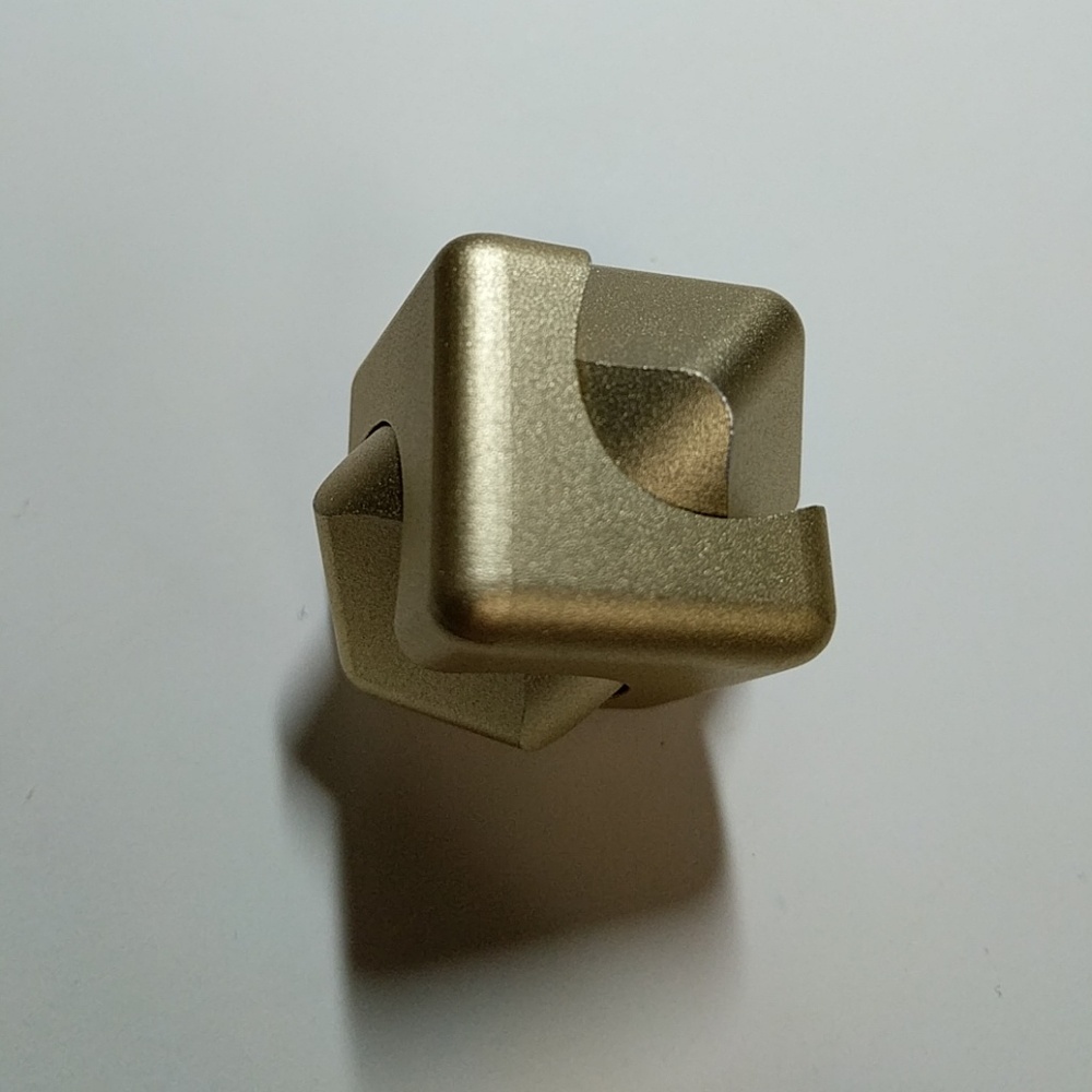Gold Cube Fidget Spinner