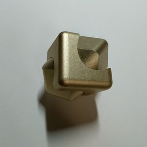 Gold Cube Fidget Spinner