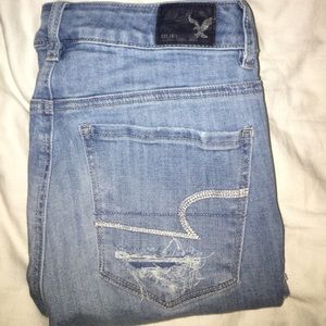 Destroyed American Eagle Jeggings