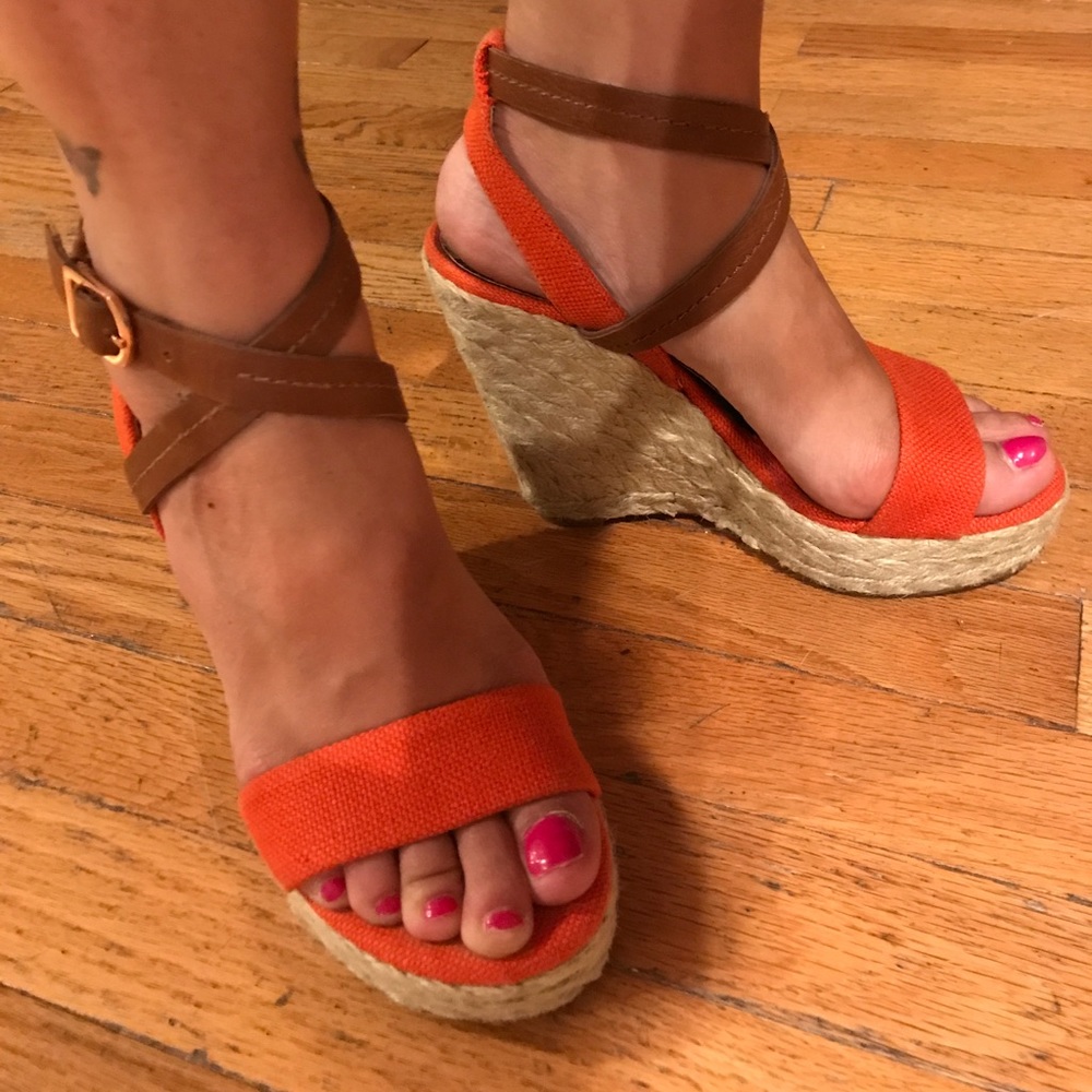 Orange BCBGeneration wedges