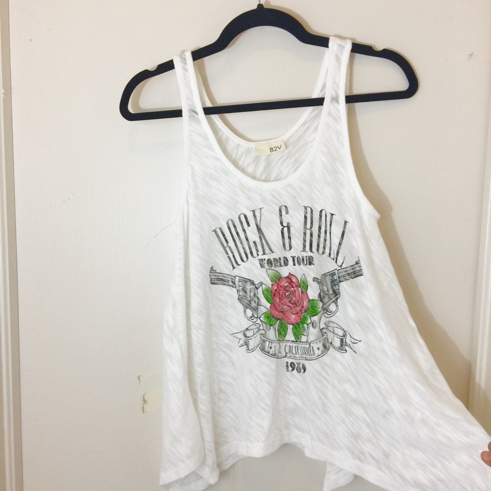 🆕 Rock and Roll Graphic Tank Top