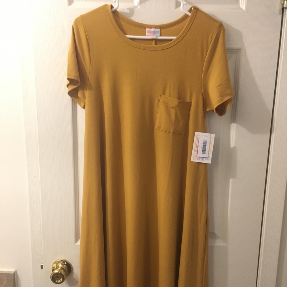 BNWT Lularoe Carly Mustard Yellow XS